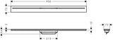 AXOR Drain Fertigset Duschrinne 900 mm chrom – Komplettset mit Dryphon