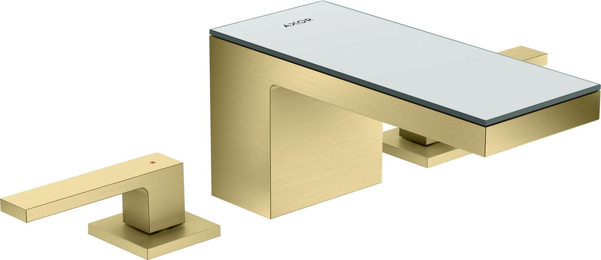 AXOR MYEDITION 3-Loch-Waschtischmischer 70 ohne Platte in polished gold optic – PowderRain