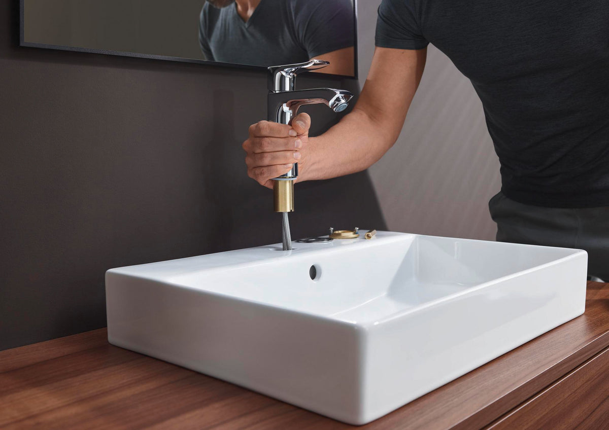 HANSGROHE Metris 110 Einhebel-Waschtischmischer chrom mit ComfortZone und Ablaufgarnitur