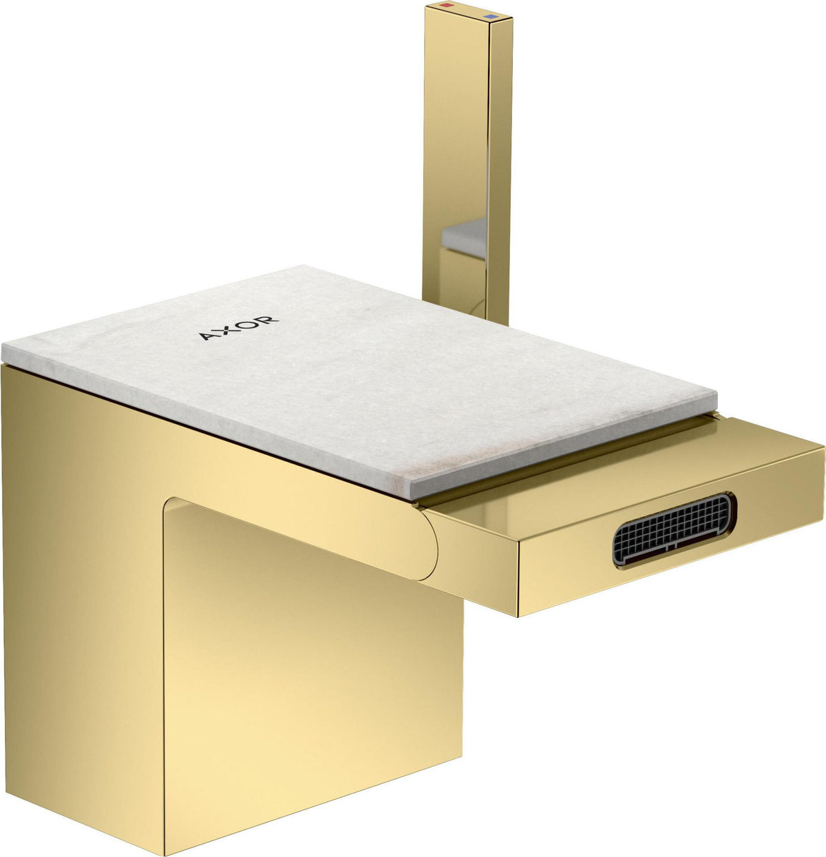 AXOR MyEdition Platte 150 in Leder – Abnehmbare Design-Abdeckung für Waschtischarmaturen