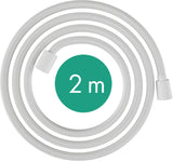 HANSGROHE Designflex Textilbrauseschlauch 200 cm Chrom – drehwirbelfest & recycelt