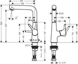 HANSGROHE Talis S Einhebel-Waschtischmischer 210 mit Zugstangen-Ablaufgarnitur, chrom