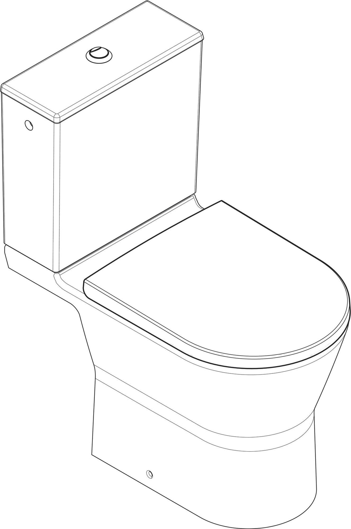 HANSGROHE Stand-WC Set EluPura Original S weiß mit Spülkasten, WC-Sitz, SoftClose und HygieneEffect