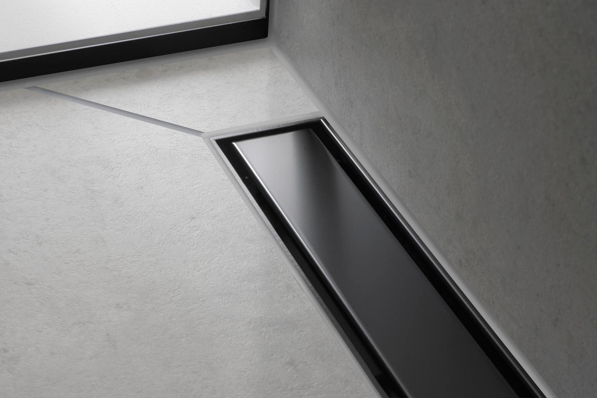 HANSGROHE RainDrain Match Duschrinne 600 mm mattschwarz höhenverstellbar