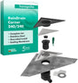 hansgrohe RainDrain Corner Komplettset Punktablauf 240/240, Edelstahl gebürstet – rahmenloses Design, DN40, höhenverstellbar