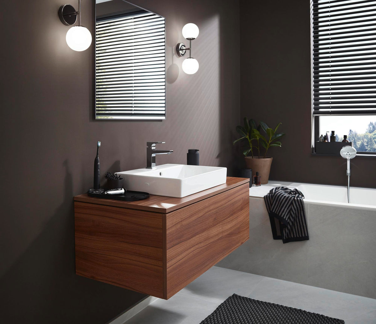 HANSGROHE Metropol Einhebel-Waschtischmischer 100 mit Push-Open Ablaufgarnitur, chrom