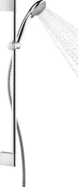 HANSGROHE Brauseset Crometta 85 VarioJet mit Unica Crometta Stange 900 mm Chrom