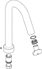 AXOR / Ja / Auslauf Axor Citterio M 4L Wa-arm Wannenrand chr