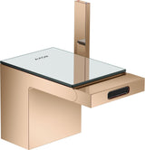 AXOR MYEDITION Einhebel-Bidetmischer ohne Platte polished gold optic mit Push-Open Ablaufgarnitur
