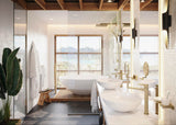 HANSGROHE Metropol Einhebel-Wannenmischer bodenstehend DN15 Chrom mit Stabhandbrause