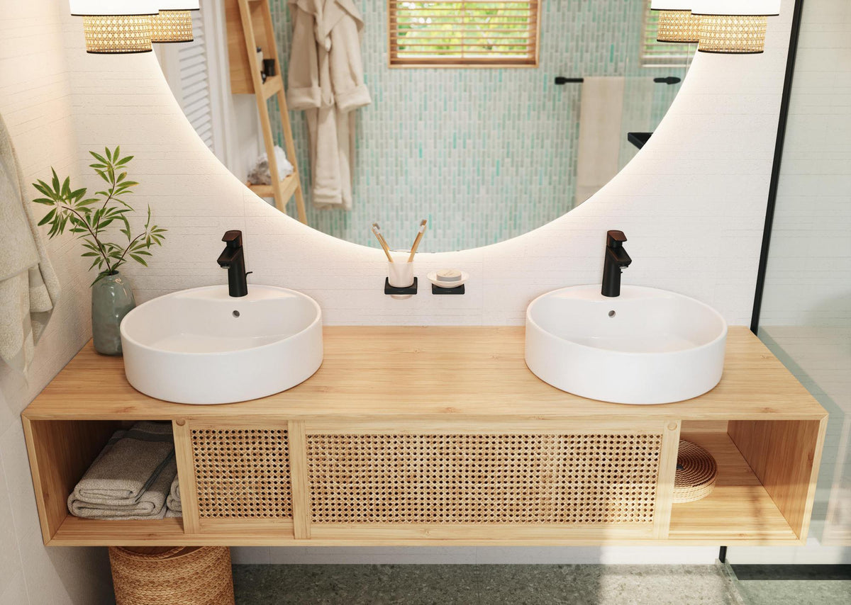 HANSGROHE AddStoris Glashalter Wandmontage Chrom – Mattglas Zahnputzbecher-Halter mit verdeckter Befestigung