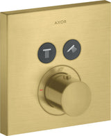 AXOR ShowerSelect Square UP Thermostat für 2 Verbraucher – Chrom, eckig, Select-Button