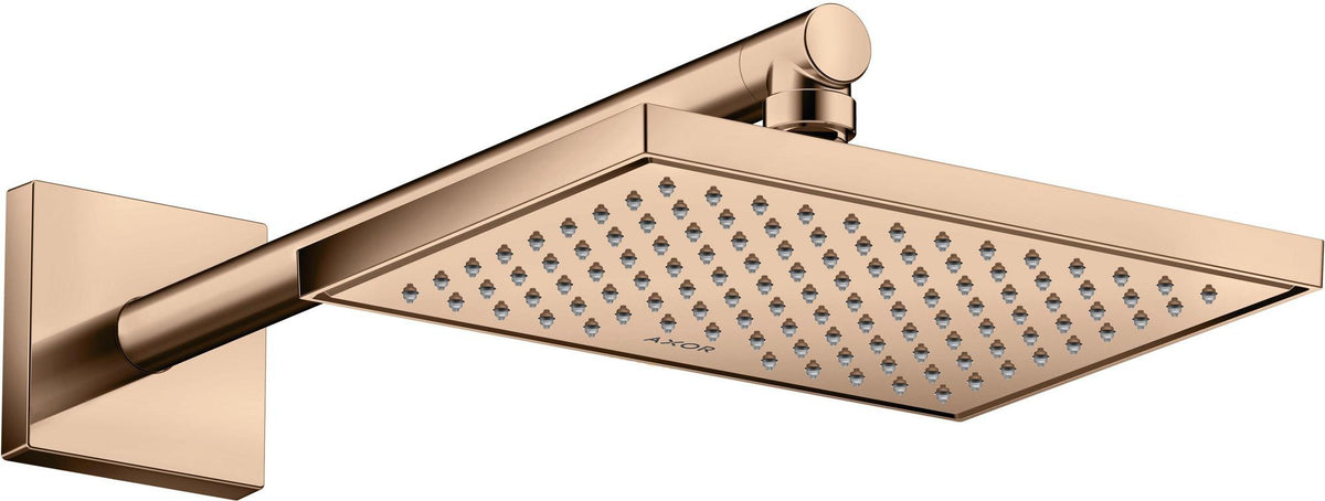 AXOR Kopfbrause 245 x 185 mm, 1 Jet, Chrom – Rain-Strahl für Wand- und Deckenmontage