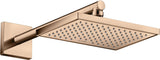 AXOR Kopfbrause 245 x 185 mm, 1 Jet, Chrom – Rain-Strahl für Wand- und Deckenmontage