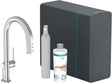 HANSGROHE SodaSystem 210 Aqittura M91 Ausziehauslauf Starter Set sBox – gefiltertes, gekühltes und sprudelndes Wasser