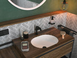 HANSGROHE Unterbauwaschtisch Xuniva U 450x350mm weiß ohne Hahnloch mit Überlauf