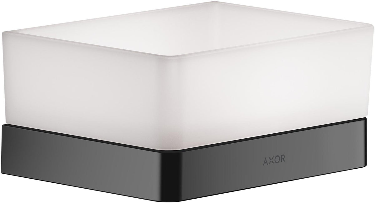 AXOR Universal Softsquare Seifenablage für Dusche, Wandmontage, Glas mit Ablauflöchern, Chrom
