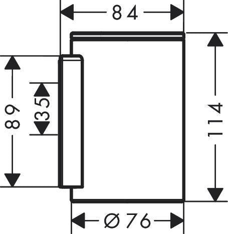 AXOR Universal Circular Zahnputzbecher mattweiß – Wandmontage, Metall & Glas, verdeckte Befestigung
