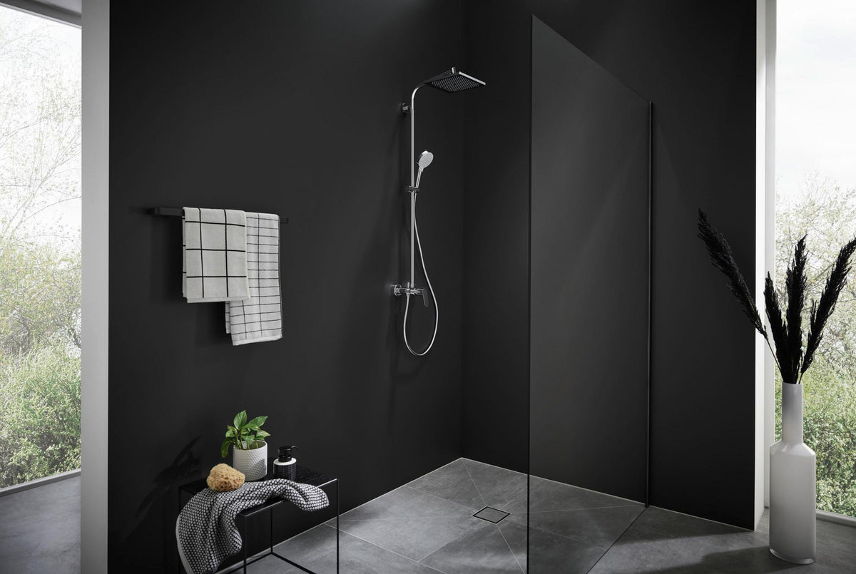 HANSGROHE Showerpipe Crometta E 240 mit Einhebelmischer – 240 mm Kopfbrause, chrom