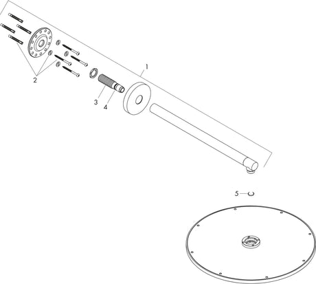 Hansgrohe HG Kopfbrause SHOWERSOLUTIONS 350 1jet chr – 350 mm PowderRain Strahl
