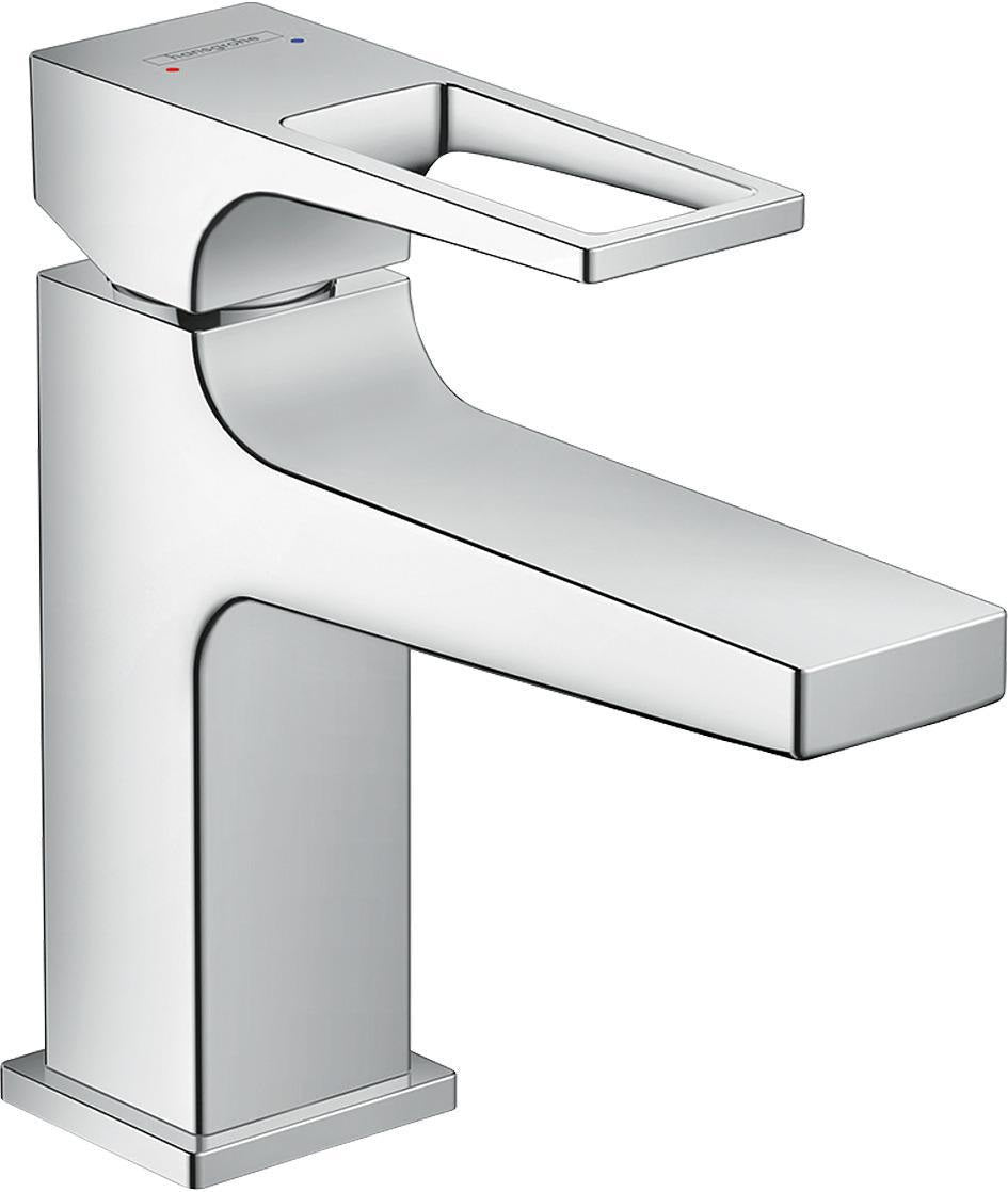 HANSGROHE METROPOL 100 Einhebel-Waschtischmischer DN 15 chrom mit Push-Open Ablaufgarnitur