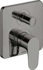 ohne Umsteller / polished black chrome / UP m integ Sich-kom pol.