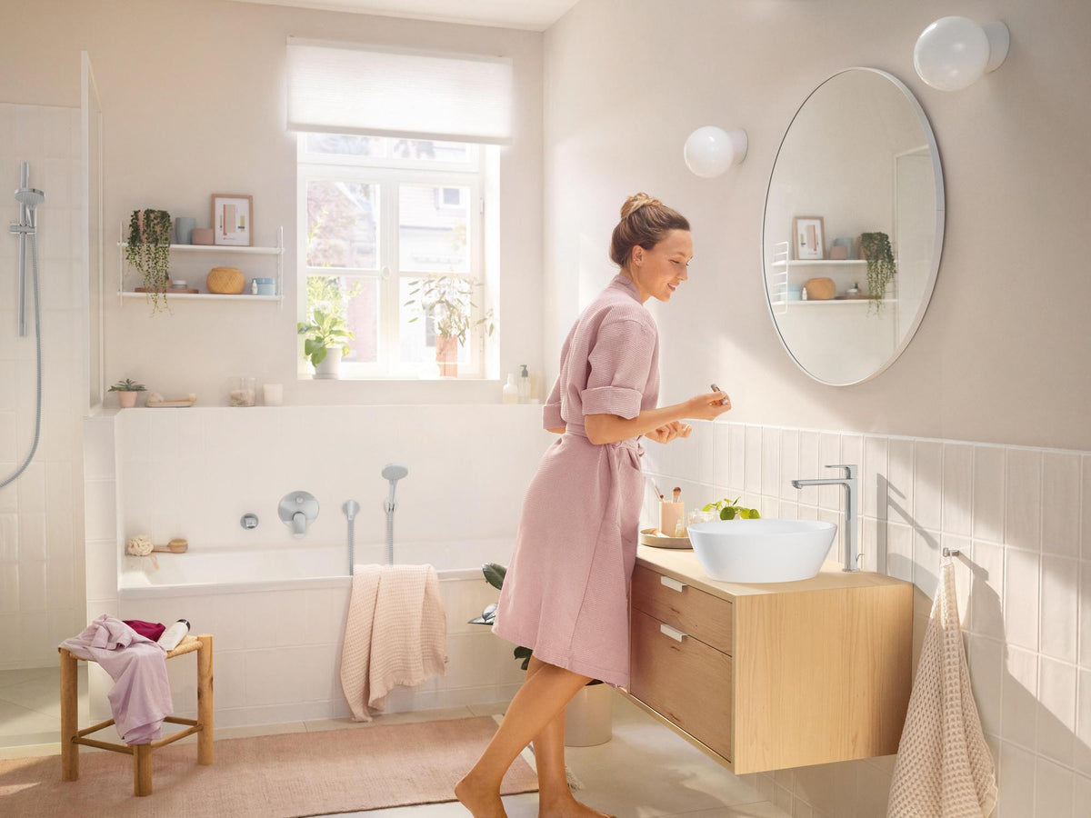 HANSGROHE Rebris S 240 Einhebel-Waschtischmischer CoolStart mit Zugstangen-Ablaufgarnitur chrom