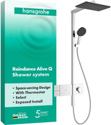 HANSGROHE Raindance Alive Q 210/340 1jet Duschsystem mit Thermostat und Select-Technologie