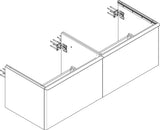HANSGROHE Xelu Q Waschtischunterschrank 1560 mm Weiß Hochglanz mit 2 Schubkästen