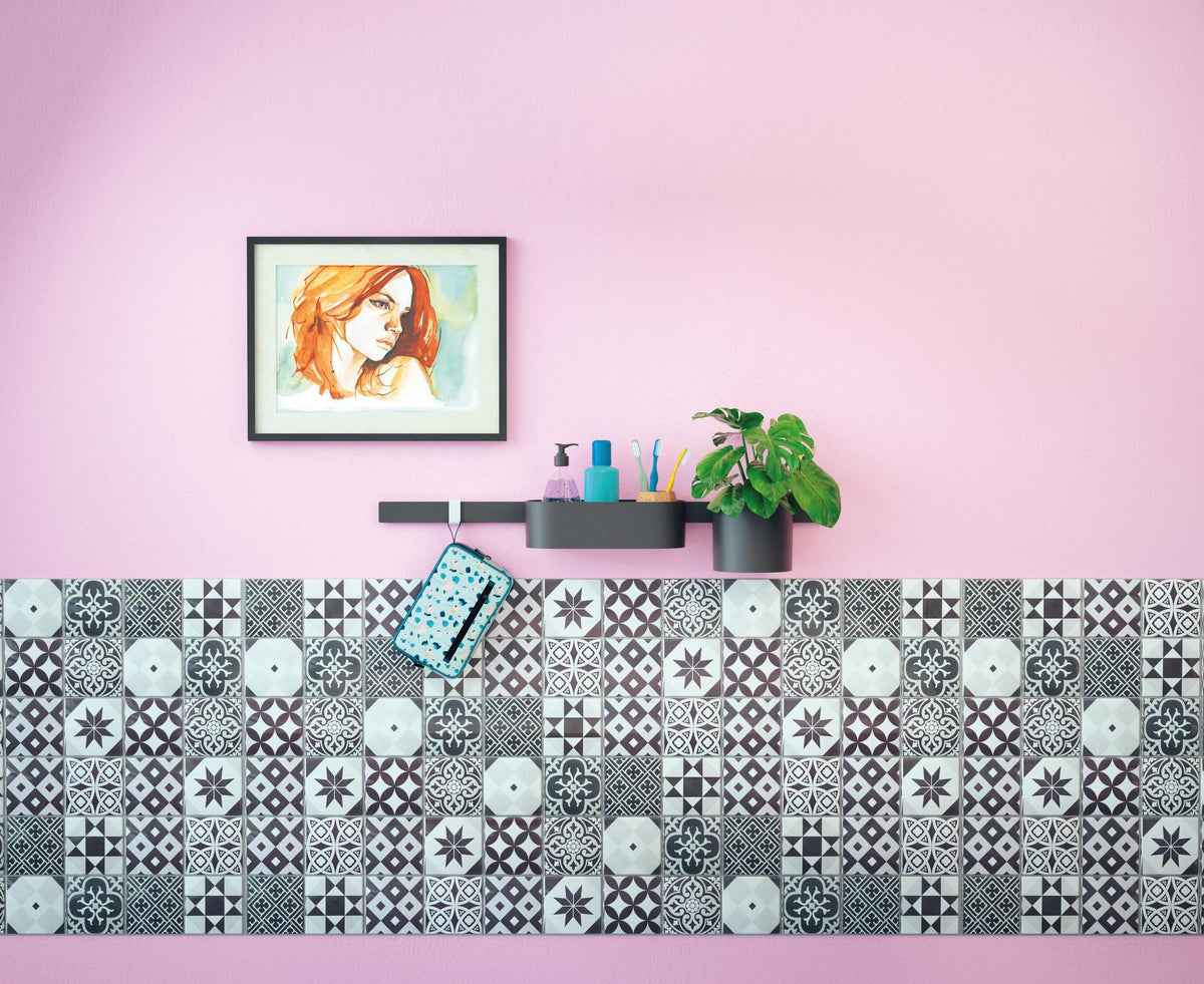 Hansgrohe WallStoris Handtuchhaken breit, 2 Stück, mattschwarz – zum Klicken auf Wandleiste