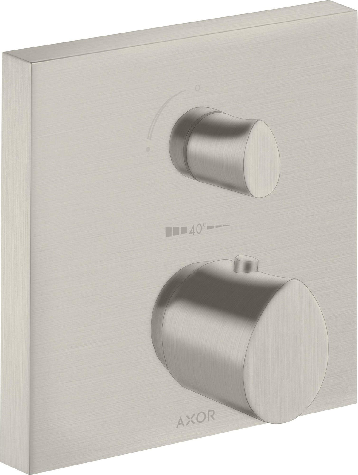 AXOR Starck Organic UP Thermostat mit Absperrventil – Chrom, 1 Verbraucher, quadratisch