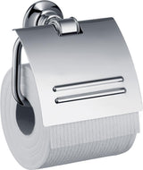 AXOR MONTREUX Papierrollenhalter Wandmontage Chrom – Metall, mit Deckel, verdeckte Befestigung