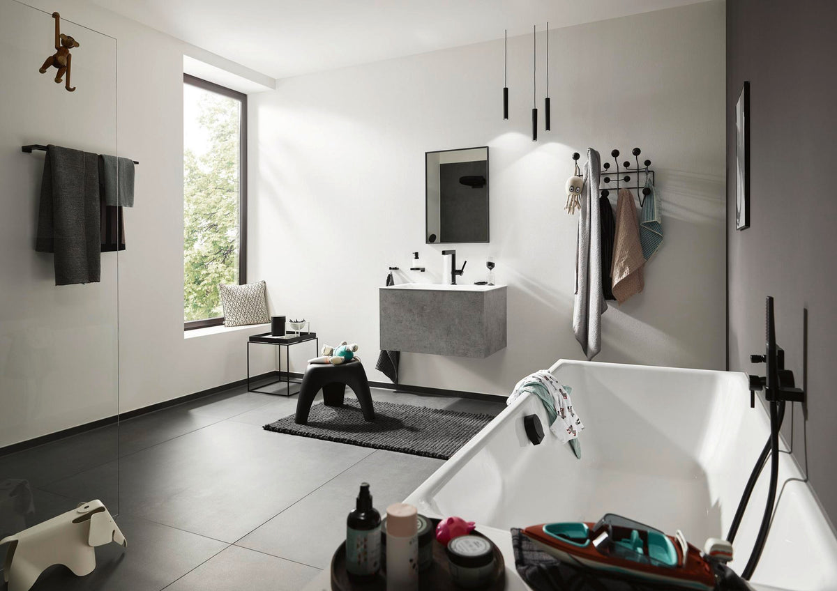 Hansgrohe AddStoris Doppelhaken Chrom – Wandmontage, verdeckte Befestigung, Metall