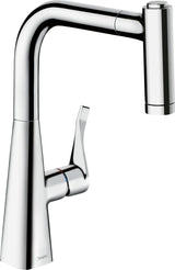 HANSGROHE Metris M71 Einhebel-Küchenmischer 220 mit sBox und Ausziehbrause, Chrom