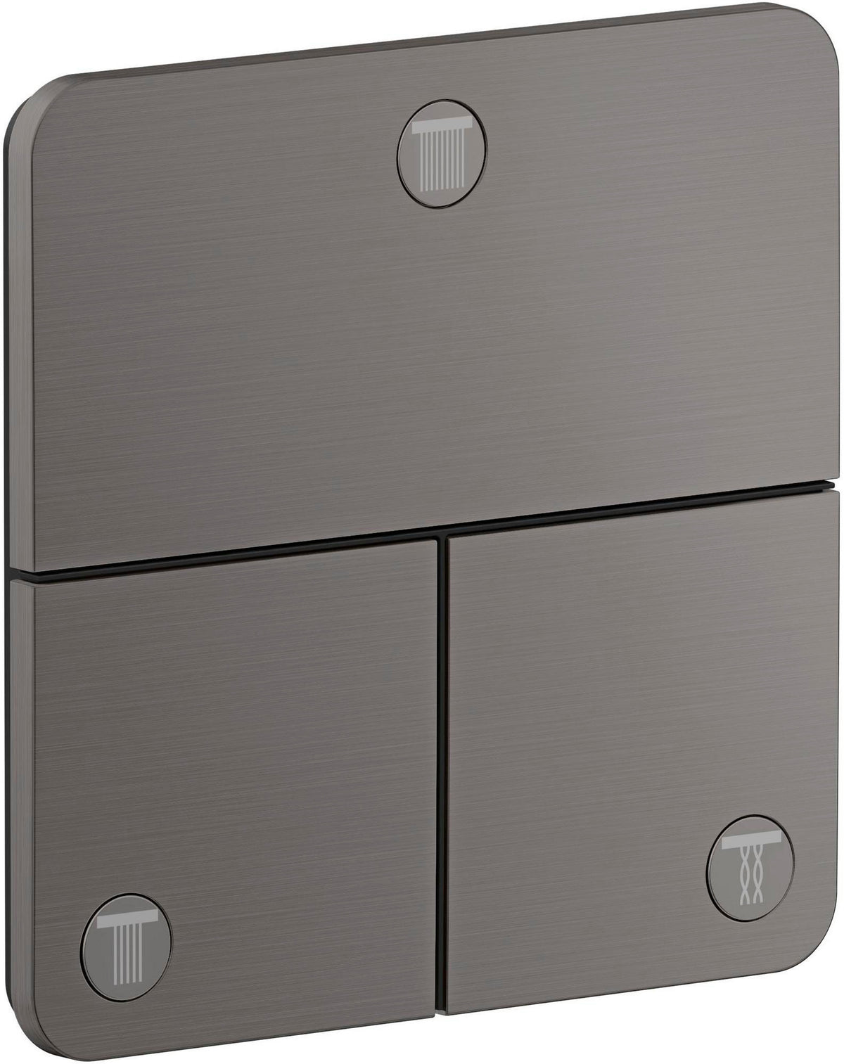 AXOR ShowerSelect ID Fertigmontageset Unterputz softsquare 3 Verbraucher Chrom – Select-Tasten