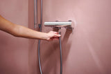 HANSGROHE Tecturis S Einhebel-Brausemischer Aufputz Chrom – Wandmontage, Temperaturbegrenzung