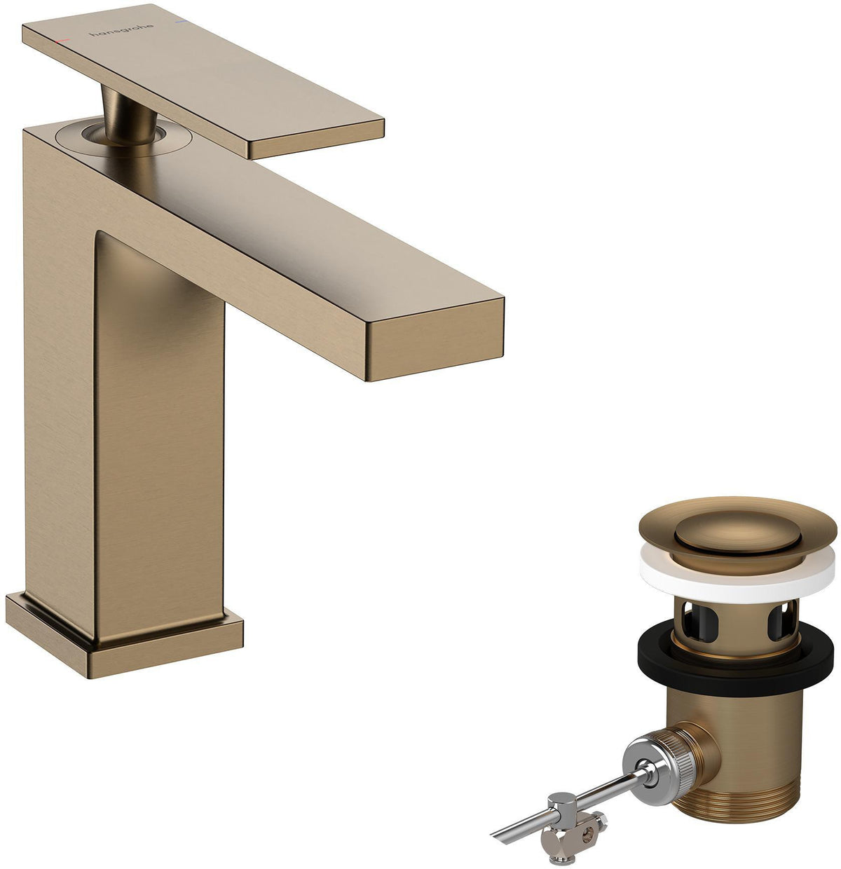 Hansgrohe Tecturis E 110 Einhebel-Waschtischmischer EcoSmart+ mit Ablaufgarnitur, Chrom