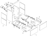 HANSGROHE Xilesa E Waschtischunterschrank 780 mm mit 2 Schubkästen und PushOpen – Wandmontage