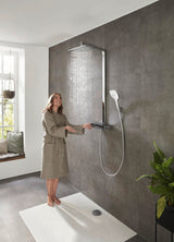 HANSGROHE Showerpipe RAINDANCE SELECT E 360 mit Thermostat und EcoSmart – Chrom