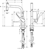 AXOR CITTERIO SELECT Küchenmischer mit Ausziehauslauf, ComfortZone 230, chrom