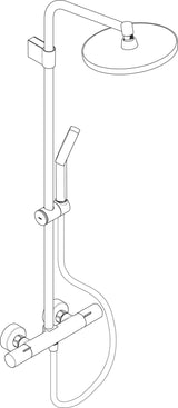 Hansgrohe Activera S Showerpipe 240 1jet EcoSmart mit Ecostat Fine Thermostat, Chrom