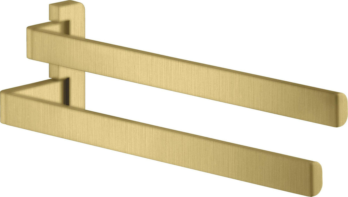AXOR Universal Softsquare Doppel-Handtuchhalter, schwenkbar, Chrom, Wandmontage, 409 mm