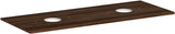 HANSGROHE Xelu Q Konsole 1360 mm weiß hochglanz mit 2 Ausschnitten ohne Hahnloch