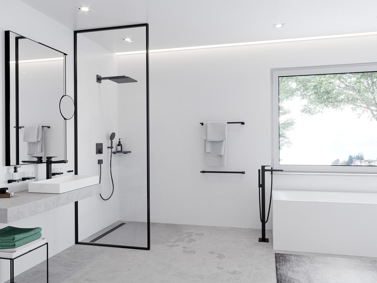 HANSGROHE Metropol Einhebel-Wannenmischer bodenstehend DN15 Chrom mit Stabhandbrause