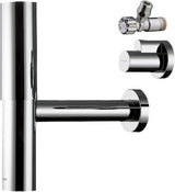 AXOR Designsiphon Set FLOWSTAR mit Eckventilen und Schubern, chrom – Flaschensiphon für Waschtische