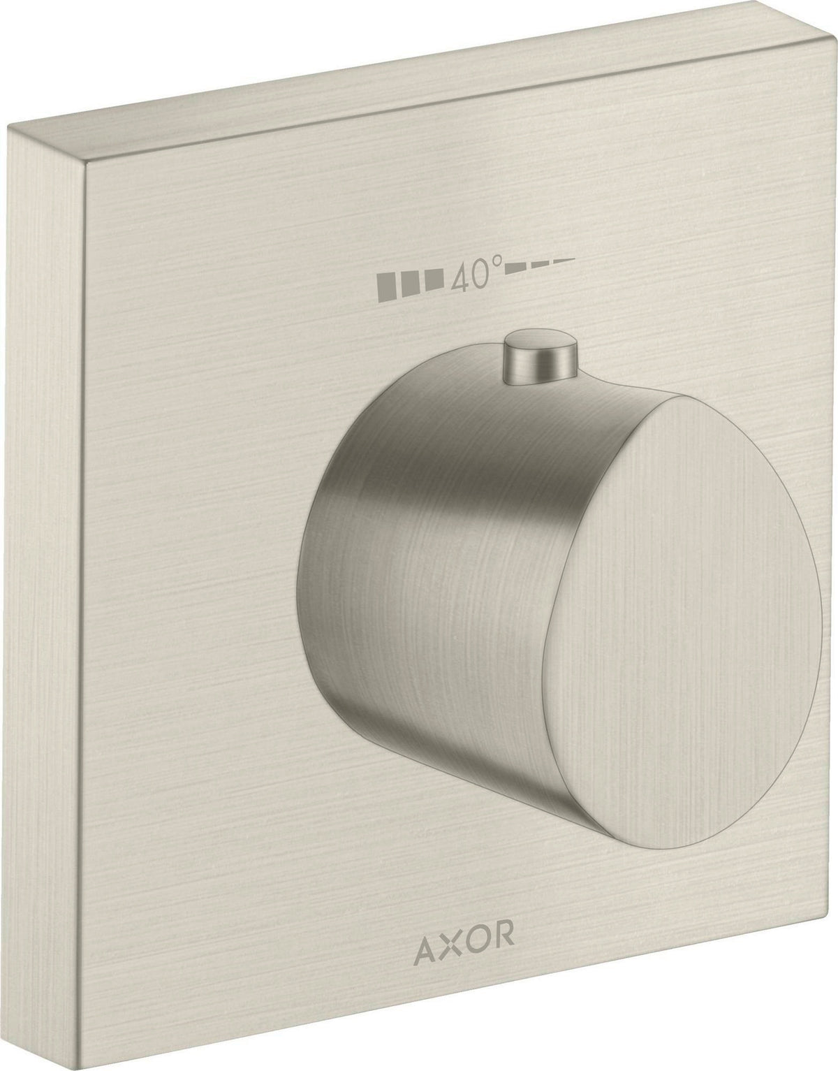 AXOR Starck Organic Highflow Unterputz-Thermostat 12x12 in Chrom – thermostatische Temperaturregelung