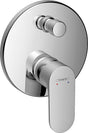 HANSGROHE Rebris S Fertigmontageset Wannenmischer Unterputz Chrom – 2 Verbraucher, Thermostat