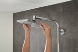 HANSGROHE Showerpipe CROMETTA E 240 Chrom mit Thermostat Ecostat 1001 CL – Duschsystem