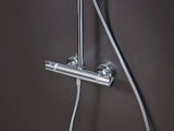 HANSGROHE Showerpipe Croma Select 280 Air mit Thermostat – Chrom, 1 Strahl, 280 mm Kopfbrause