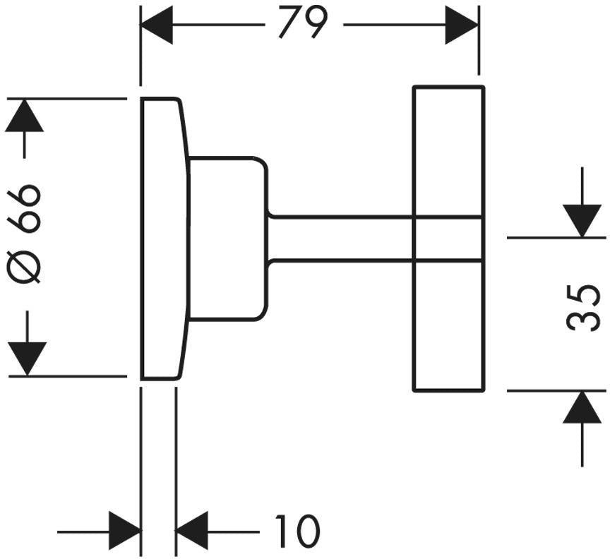 AXOR Citterio Abstellventil DN 15/DN 20 Unterputz mit Kreuzgriff – Chrom